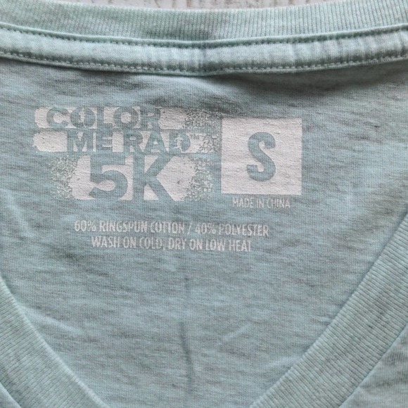 Color Me Rad 5k v-neck short sleeve graphic race tee - Picture 2 of 7